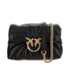 Pinko Mini Love Puff Butterfly Bag In Black