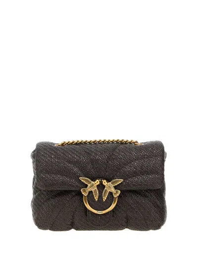 Pinko Mini Love Puff Cross Body Bag In Brown
