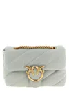 Pinko Mini Love Puff Crossbody Bag In Gray