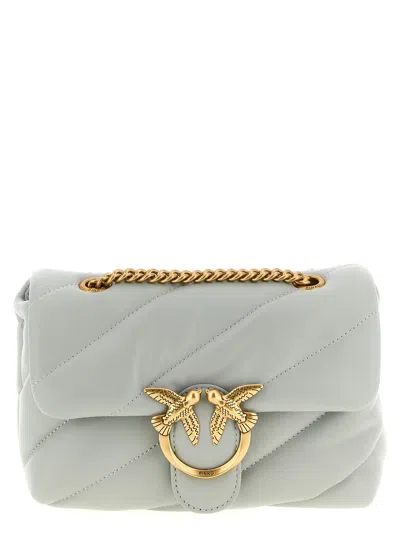 Pinko Mini Love Puff Crossbody Bag In Gray