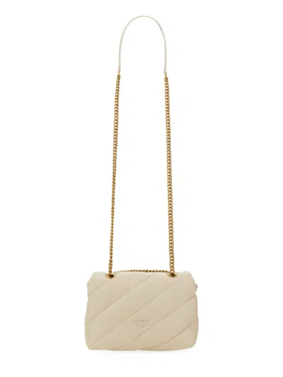 Pinko Mini Love Puff Crossbody Bag In White