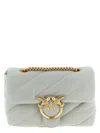 Pinko Mini Love Puff Crossbody Bag In Gray