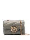 Pinko Mini Love Puff Shoulder Bag In Green