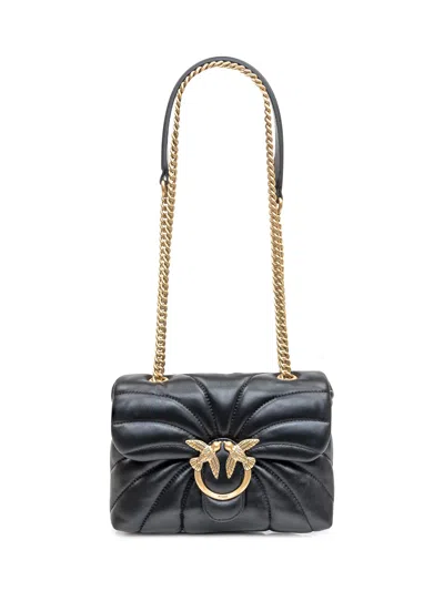 Pinko Mini Love Puff Shoulder Bag In Black
