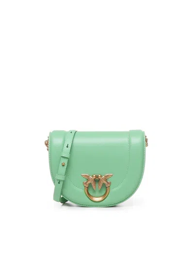 Pinko Mini Love Round Click Crossbody Bag In Green