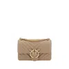 Pinko Mini Love Shoulder Bag In Neutral