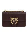 Pinko Mini Love Shoulder Bag In Black