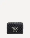 Pinko Mini Love Shoulder Bag In Black
