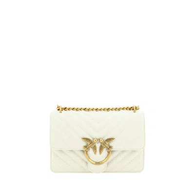 Pinko Mini Love Shoulder Women's Bag In White