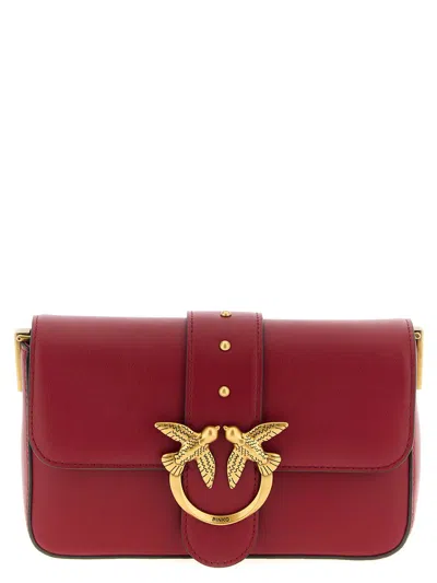 Pinko Classic Love Bag Slouchy Shoulder Bag In Purple