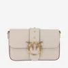 Pinko Classic Love Bag Slouchy Shoulder Bag In White