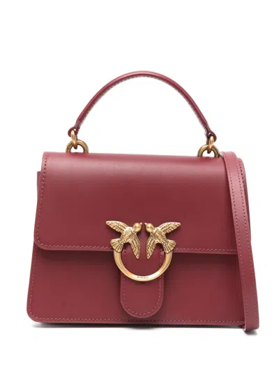 Pinko Mini Love Tote Bag In Red