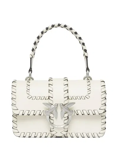 Pinko Mini Love Tote Bag In White