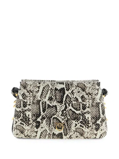 Pinko Mini One Two Three Cross Body Bag In White