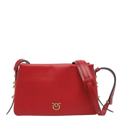 Pinko Mini One Two Three Crossbody Bag In Red
