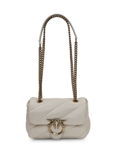 Pinko Mini Puff Shoulder Bag In Avorio