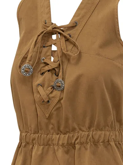 Pinko Mini Suit With Sneck Detail In Bronzo