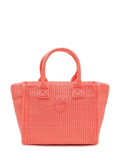 Pinko Mini Tote Bag With Handles In Pink