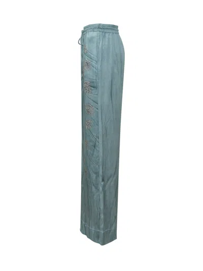 Pinko Mini Trousers In Azzurro