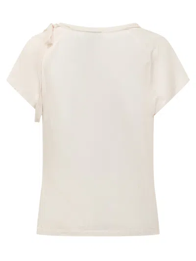Pinko Mini Twill Blouse In Neutral
