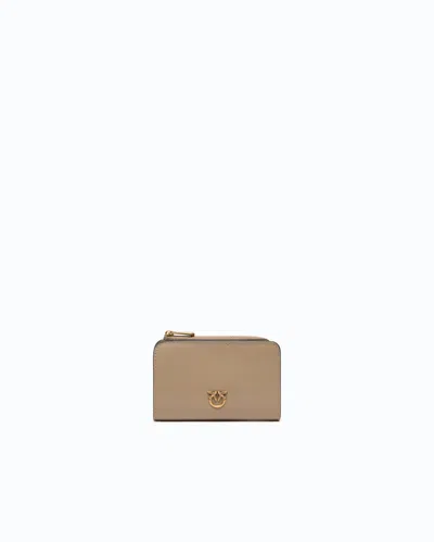 Pinko - Mini Wallet In Leather With Love Birds