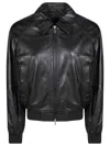 Pinko Collared Bomber Jacket In Black