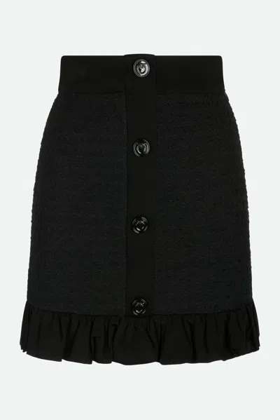 Pinko Minigonna Nera In Nero