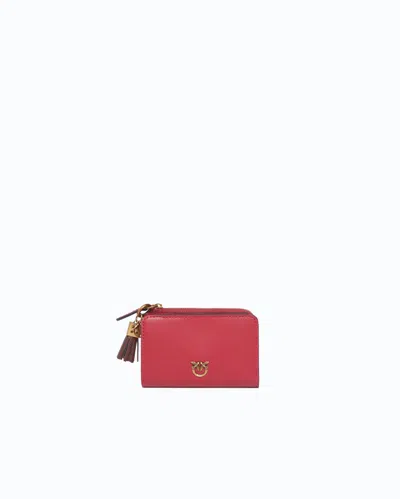 Pinko Love Birds Tassel Wallet In Pattern