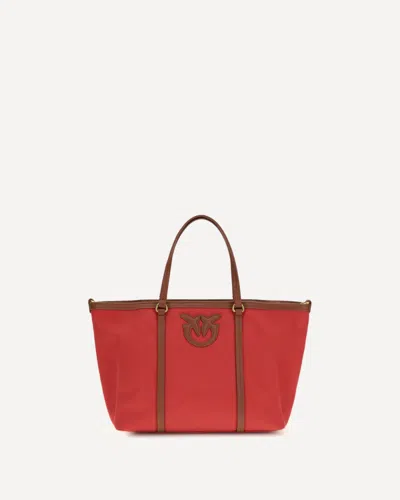 Pinko Miranda Medium Tote Bag In Red