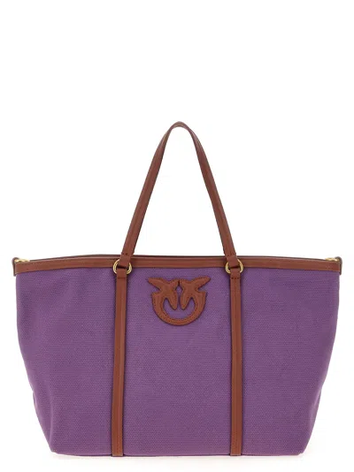 トートバッグ PINKO 'Miranda' small shopping bag Purple Pinko Miranda Small Shopping Bag In Purple | ModeSens