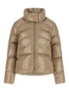 Pinko 'mirco' Down Jacket In Beige