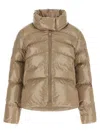 Pinko Mirco Down Jacket In Beige