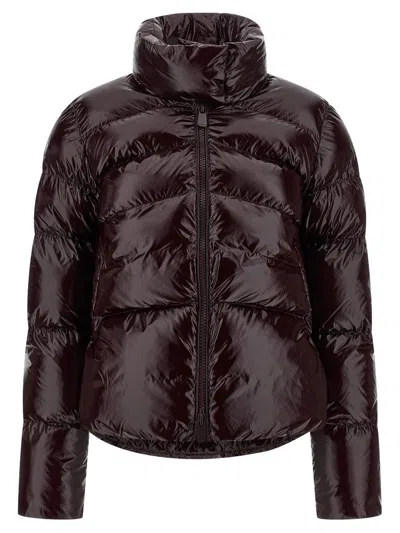 Pinko Mirco Puffer Jackets Bordeaux In Brown