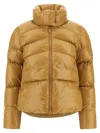 Pinko Mirco High-neck Puffer Jacket In Brown