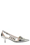 Pinko Escarpins Slingback Effet Miroir Argent In Silver