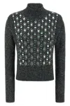 Pinko Mirror Image Turtleneck Sweater In Gray