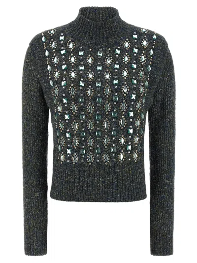 Pinko Mirror Image Turtleneck Sweater In Multi