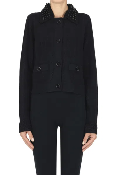 Pinko Molise Cardigan Jacket In Black
