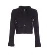 Pinko Black Masquerade Jacket With Pockets In Black
