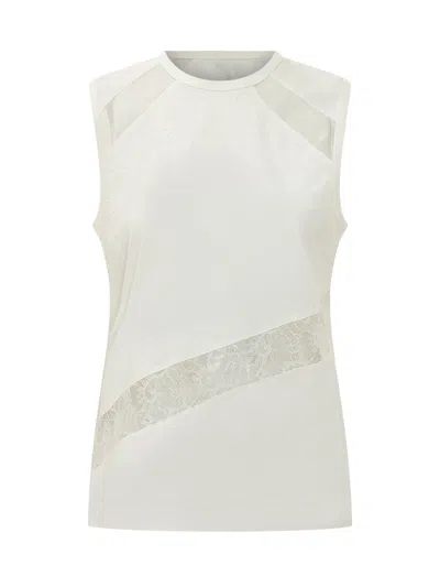 Pinko Molly Sweater T-shirt In Bianco