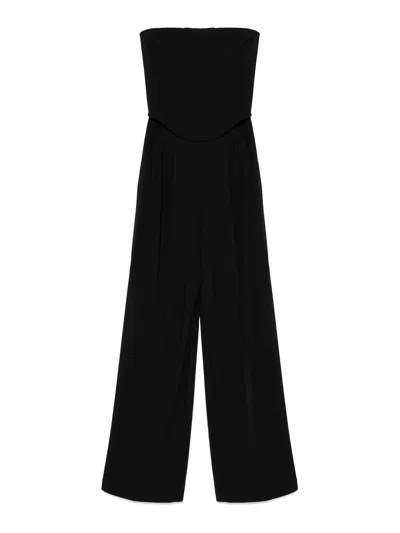 Pinko Strapless Jumpsuit In Black