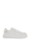 Pinko Yoko 12 Leather Sneakers With Lateral Love Birds Detail