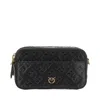 Pinko Ini Camera Bag With Love Birds Motif In Black
