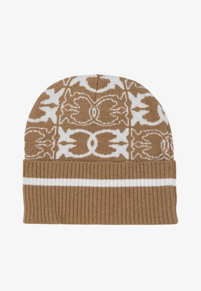 PINKO MONOGRAM WOOL BEANIE