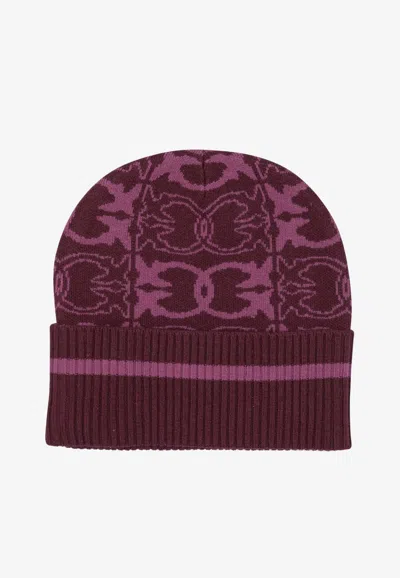 PINKO MONOGRAM WOOL BEANIE