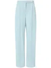 Pinko Elegant Wide-leg Trousers With Darts In Blue