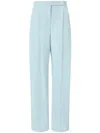 Pinko Elegant Wide-leg Trousers With Darts In Blue