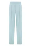 Pinko Montano Viscose Trousers In Blue