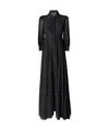 Pinko Robe Chemise Longue Avec Dos Transparent In Black