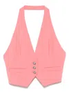 Pinko Star Zipped Track Jacket Denise Triacetate Logo Star Strip